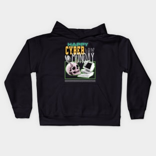 Happy Cyber Monday Retro Style Kids Hoodie